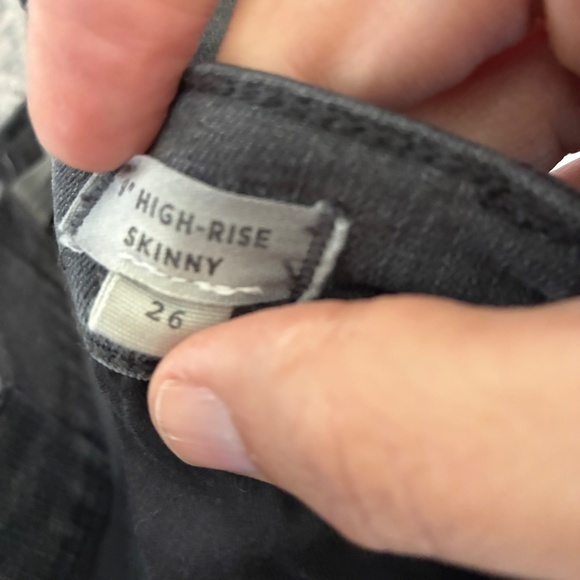 Madewell 9” High-Rise Skinny Jeans Size 26 Black Wash – Classic, Sleek, Stretch - Picture 8 of 8